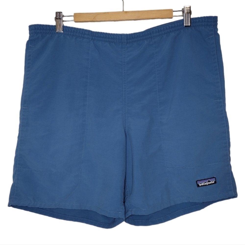 Patagonia Men's Blue Drawstring Outdoors Swim Trunks Shorts Size S